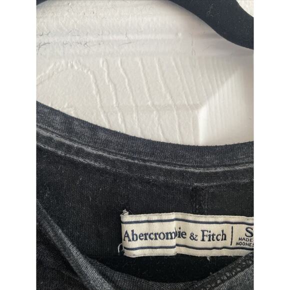Abercrombie Fitch Y2K Men's‎ Small Gray Muscle Pocket Tee Slub - Picture 4 of 5